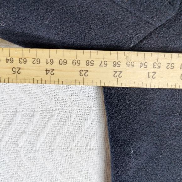 St.John Coat Collection by Marie Gray Pea Coat Black Cashmere Wool Blend size 16 - Picture 14 of 14